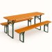 Mesa plegable con bancos de catering CLASSIC - mesa