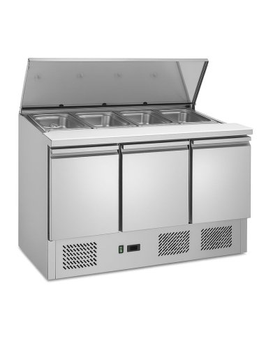 Mesa ensaladas 3 Puertas DUG-S903-FC
