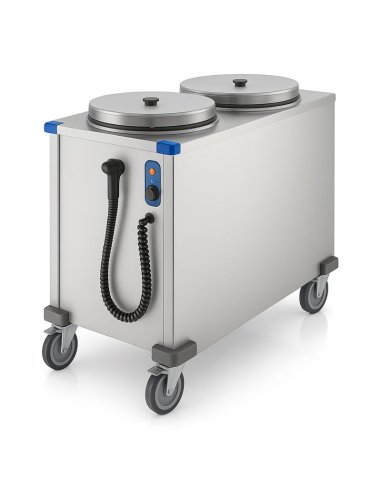 Carros calientes dispensadores de platos EDCPC2-28 