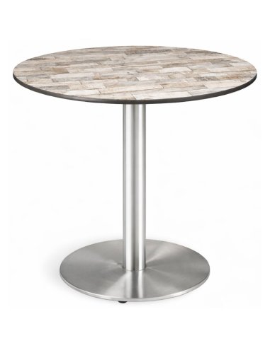 Mesa terraza 3R22COR base inox