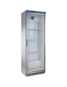 Armario frigorifico inox puerta cristal 460L EDAPS-451-I-C