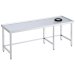 Mesa inox con aro desbarazado