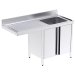 Fregadero industrial inox. mueble, hueco lavavajillas Fondo 600