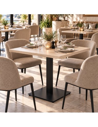 Mesa de melamina para hosteleria