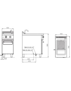 Cuecepasta a GAS RE CP71 2