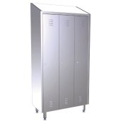 Taquilla doble de acero inox. 081406