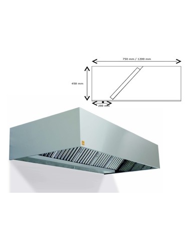 Campana Extractora ECO "R" pared 1000 cm largo