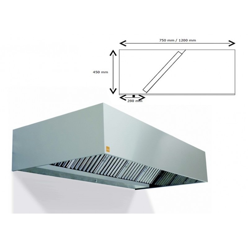 Campana Extractora ECO "R" pared 1000 cm largo