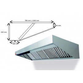 Campana Extractora ECO PLUS pared 150 cm largo