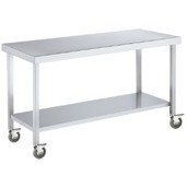 Mesa acero inoxidable con Ruedas