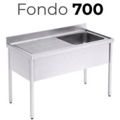 Fregadero inox industrial - Fondo 70