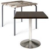 Mesas con Tablero Werzalit cuadrado