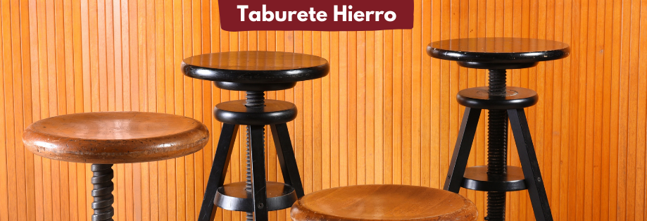 Taburetes de hierro