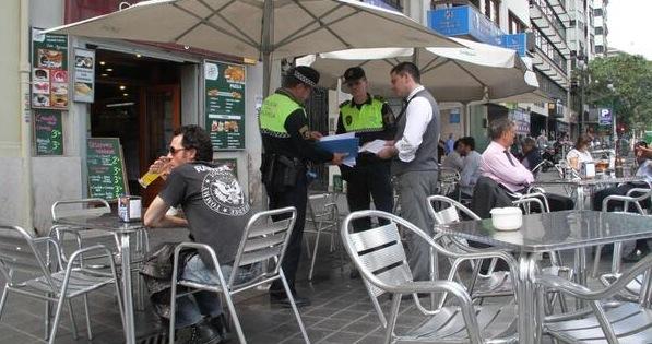 policia en terrazas