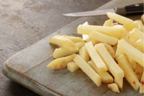 Como cortar patatas fritas