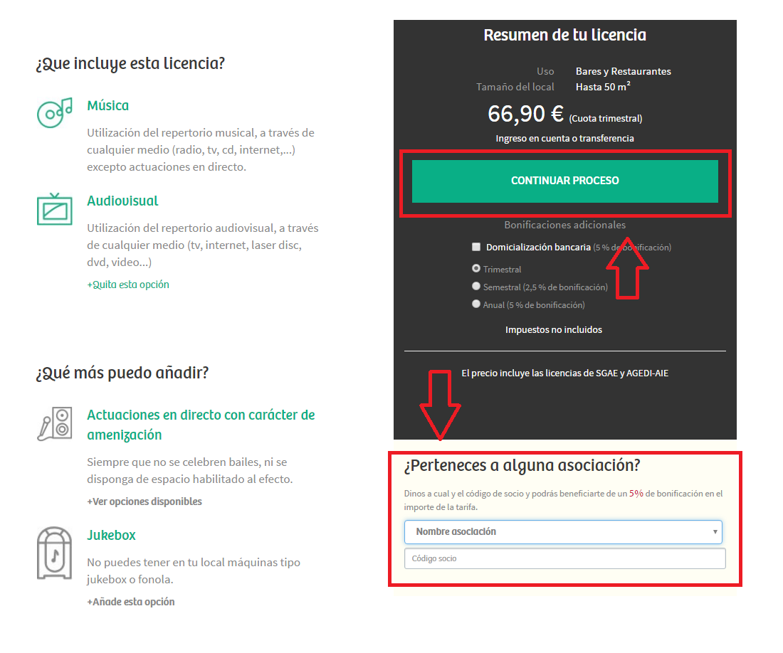 Resumen de licencia Resumen de licencia
