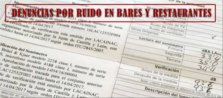 Denuncias por ruido en bar