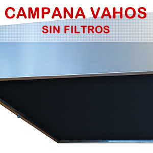 Campana de vahos sin fiultros