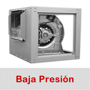 Caja extractora de baja presion
